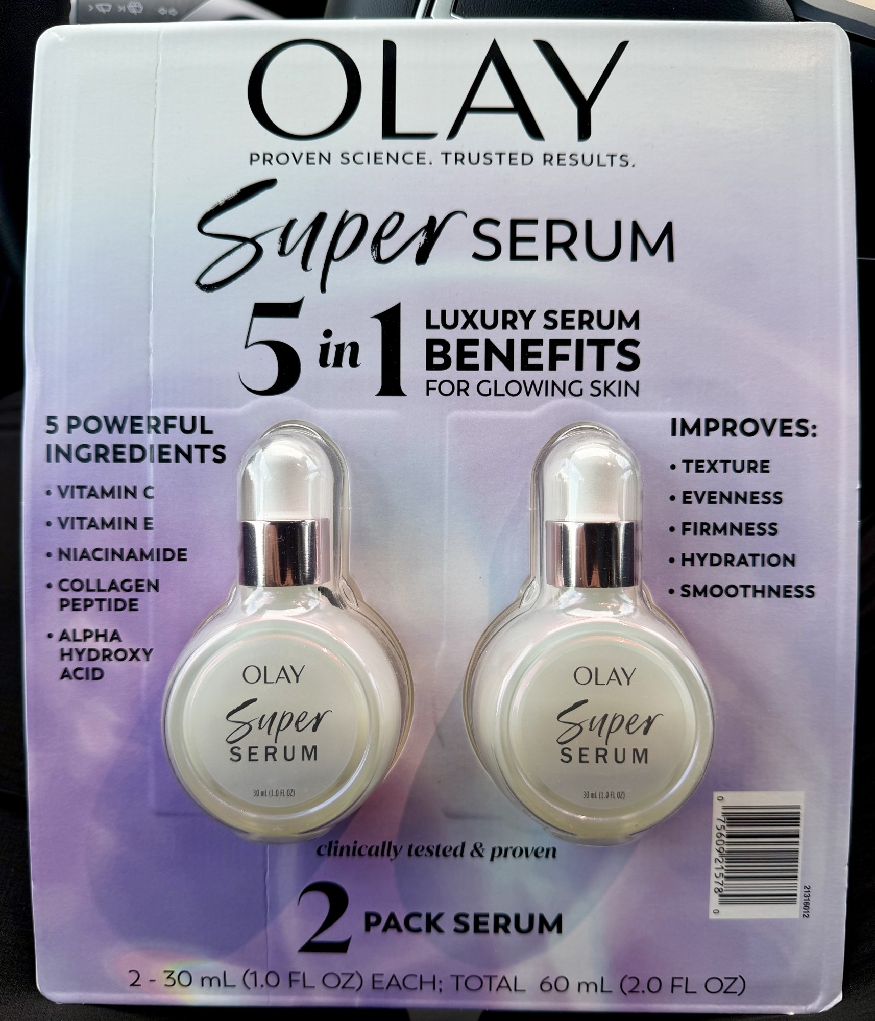 Olay Super Serum 5-in-1 Luxury Face Serum 2 Pack 30mL Each NEW Sealed